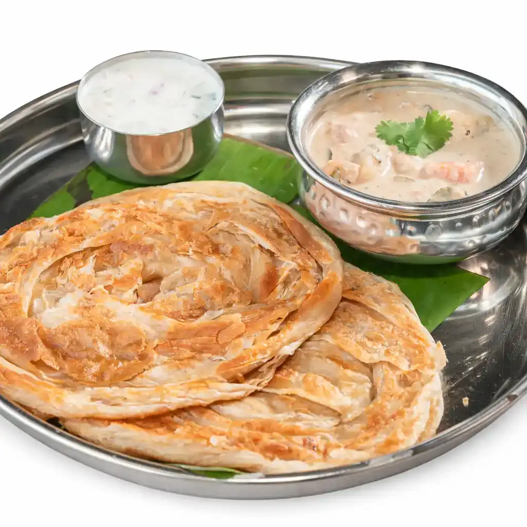 Parotta with Kurma(2 pieces) at Naga's South Indian Cuisine 
